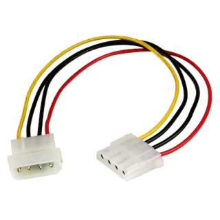 StarTech 12in Molex LP4 Power Extension Cable M/F - 4 pin Molex Power Connector - 4 pin Power Extension Cable - LP4 Power Cable (LP4POWEXT12)