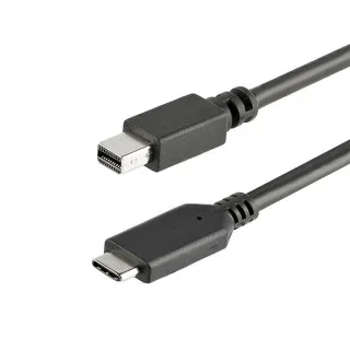 StarTech 1m / 3.3ft USB-C to Mini DisplayPort Cable - 4K 60Hz - Black - USB 3.1 Type C to mDP Adapter (CDP2MDPMM1MB) - Adapter cable - USB-C (M) to Mini DisplayPort (M) - USB 3.1 / Thunderbolt 3 / DisplayPort 1.2 - 1 m - 4K60Hz (3840 x 2160) support - black