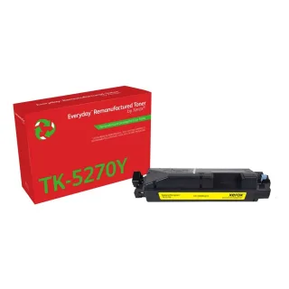 Xerox 006R04815 Everyday Remanufactured Toner Yellow Replaces Kyocera TK-5270Y