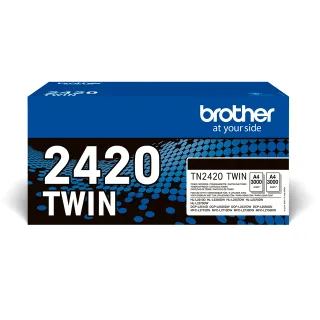 Brother TN2420 TWIN - 2-pack - High Yield - black - original - toner cartridge - for Brother DCP-L2510, L2530, L2537, L2550, HL-L2310, L2370, L2375, MFC-L2710, L2713