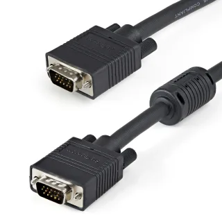 StarTech 15m Coax High Resolution Monitor VGA Cable HD15 M/M - VGA cable - HD-15 (VGA) (M) to HD-15 (VGA) (M) - 15 m - molded - black