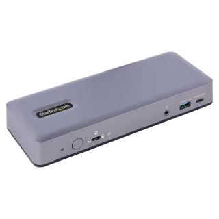 Startech USB-C Docking Station - Multi Monitor HDMI/DP/DP Alt Mode USB-C Dock - 3x 4K30 / 2x 4K60 - 7-Port USB Hub - 60W Power Delivery - GbE - 3.5mm Audio - Works With Chromebook certified - Docking station - USB-C / Thunderbolt 3 / Thunderbolt 4 - 2 x HDMI, 2 x DP, USB-C - 1GbE - 60 Watt
