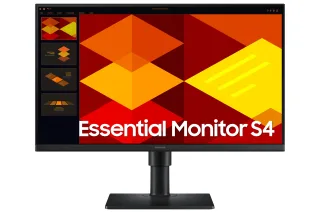 Samsung S24D400GAU - S40GD Series - LED monitor - 24" - 1920 x 1080 Full HD (1080p) @ 100 Hz - IPS - 250 cd/m² - 1000:1 - 5 ms - 2xHDMI, DisplayPort - black
