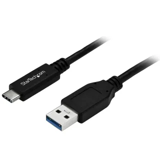 StarTech USB to USB C Cable - 1m / 3 ft - 5Gbps - USB A to USB C - USB Type C - USB Cable Male to Male - USB C to USB (USB315AC1M) - USB cable - USB (M) to USB-C (M) - USB 3.0 - 1 m - black - for P/N: HB30A3A1CST, HB30C3A1CST, HB30C5A2CSC, HB30C5A2CST, HBS304A24A, MST30C2HDPPD