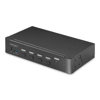 Startech 4-Port DisplayPort KVM Switch, 4K 60Hz, TAA Compliant - KVM / audio / USB switch - 4 x KVM / audio / USB - 1 local user - desktop - TAA Compliant