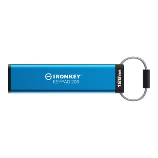 Kingston IKKP200/128GB 128GB Ironkey KEYPAD200 AES-256 Encryp Fips 140-3 Lvl 3(PENDING)