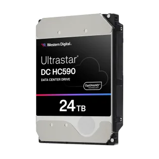 WD Ultrastar DC HC590 0F65684 - HDD - Centro dati - crittografato - 24 TB - interno - 3.5" - SATA 6Gb/s - 7200 rpm - buffer: 512 MB - Self-Encrypting Drive (SED)