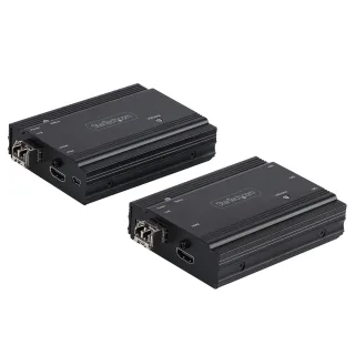 Startech 4K HDMI KVM Extender over Fiber, HDMI Video & USB over Fiber, up to 984ft/300m (MultiMode), 10G MMF SFP+ modules, Remote KVM Switch/Console Extender, KVM Extension Kit (TX/RX) - Transmitter & Receiver - KVM / audio extender - 10GbE - over fibre optic - USB - 10GBase-SR - up to 300 m - 850 nm