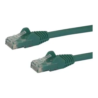 Startech 2m CAT6 Ethernet Cable, 10 Gigabit Snagless RJ45 650MHz 100W PoE Patch Cord, CAT 6 10GbE UTP Network Cable w/Strain Relief, Green, Wiring is UL Certified/TIA - Category 6 - 24AWG (N6PATC2MGN) - Patch cable - RJ-45 (M) to RJ-45 (M) - 2 m - UTP - CAT 6 - snagless - green