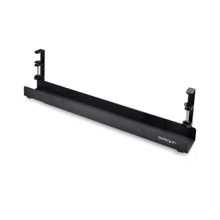 Startech Under Desk Cable Management Tray, Clamp-on Installation - Cable management tray - under-desk mountable - black - 80 cm