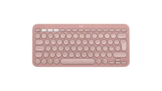 Logitech Pebble Keys 2 K380s - Keyboard - wireless - Bluetooth LE - QWERTY - UK - tonal rose