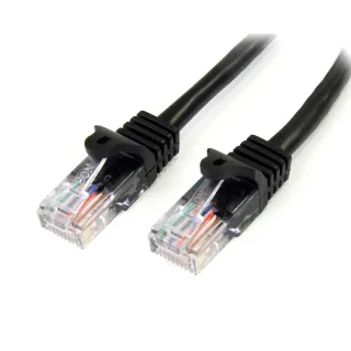 Startech 10m Black Cat5e / Cat 5 Snagless Ethernet Patch Cable 10 m - Patch cable - RJ-45 (M) to RJ-45 (M) - 10 m - UTP - CAT 5e - snagless - black
