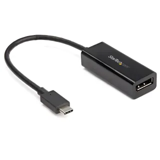 StarTech USB C to DisplayPort Adapter, 8K/5K/4K USB Type C to DP 1.4 Alt Mode Video Converter, HBR3/DSC/HDR, 8K 60Hz, Thunderbolt 3 Compatible DisplayPort 1.4 Monitor Display Adapter - 8K USB-C to DP Adapter (CDP2DP14B) - DisplayPort adapter - USB-C (M) to DisplayPort (F) - Thunderbolt 3 / DisplayPort 1.4 - 1080p support, 4K120Hz support, 8K60Hz (7680 x 4320) support, 5K60Hz support - black - for P/N: TB4CDOCK