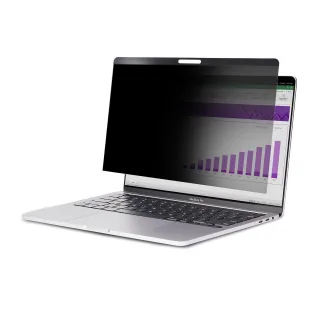 Startech Laptop Privacy Screen for 13 inch MacBook Pro & MacBook Air, Magnetic Removable Security Filter, Blue Light Reducing Screen Protector 16:10, Matte/Glossy, +/-30 Degree Viewing - Blue Light Filter (PRIVSCNMAC13) - Notebook privacy filter - removable - magnetic - 13" - transparent - TAA Compliant - for P/N: LTSTND2IN1