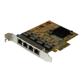 Startech 4 Port Gigabit NIC PCIe Network Card - Quad Port Adapter (ST1000SPEX43)