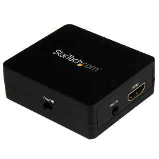 Startech HDMI Audio Extractor - HDMI to 3.5mm Audio Converter - 2.1 Stereo Audio - 1080p (HD2A)