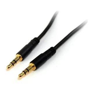Startech 6 ft Slim 3.5mm Stereo Audio Cable - M/M - 3.5mm Male to Male Audio Cable for your Smartphone, Tablet or MP3 Player (MU6MMS) - Audio cable - mini-phone stereo 3.5 mm male to mini-phone stereo 3.5 mm male - 1.8 m - black - for P/N: KITBXAVHDPEU, KITBXAVHDPNA, KITBXAVHDPUK, KITBXDOCKPEU, KITBXDOCKPNA, KITBXDOCKPUK