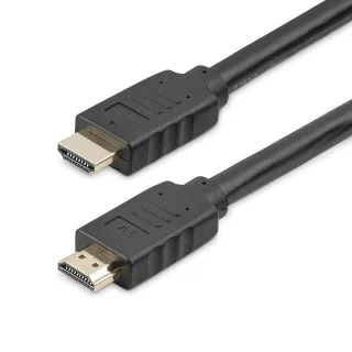 Startech 10m(30ft) HDMI 2.0 Cable, 4K 60Hz Active HDMI Cable, CL2 Rated for In Wall Installation, Long Durable High Speed Ultra-HD HDMI Cable, HDR 10, 18Gbps, Male to Male Cord, Black - Al-Mylar EMI Shielding (HD2MM10MA) - HDMI cable - HDMI male to HDMI male - 10 m - 4K support - for P/N: ADJPROJCART, FPWHANGER, FPWTLTPORT, MBLTVSTNDEC, ST122HD202, STNDMTV100, STNDMTVDUO
