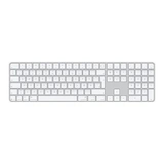 Apple Magic Keyboard with Touch ID and Numeric Keypad - Keyboard - USB-C - wireless - Bluetooth - QWERTY - Danish - white keys