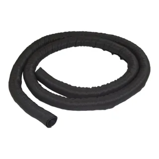 Startech 6.5' (2m) Cable Management Sleeve, Flexible Coiled Cable Wrap, 1.0-1.5" dia. Expandable Sleeve, Polyester Cord Manager/Protector/Concealer, Black Trimmable Cable Organizer - Flame Resistant UL94-V0 - Cable sleeving kit - black - 2 m