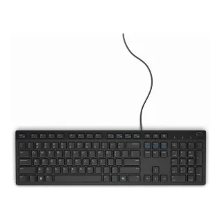 Dell KB216 Wired Multimedia Keyboard, Full-Size Keyboard, USB Plug-and-Play, Compatible with PC and Laptop, QWERTY, UK English Layout, Black