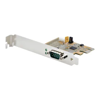 Startech PCI Express Serial Card, PCIe to RS232 (DB9) Serial Interface Card, PC Serial Card with 16C1050 UART, Standard or Low Profile Brackets, COM Retention, For Windows & Linux - PCIe to DB9 Card (11050-PC-SERIAL-CARD)