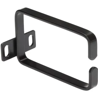 Startech 1U Vertical 2.2 x 3.9in Server Rack Cable Management D-Ring Hook w/ Flexible Opening - Network Rack-Mount Cord Organizer Ring (CMHOOK1U) - Cable management ring - black - 1U - for P/N: RACK-18U-20-WALL-OA, RACK-21U-20-WALL-OA, RACK-24U-20-WALL-OA, RK3236BKF, RKQMCAB12V2