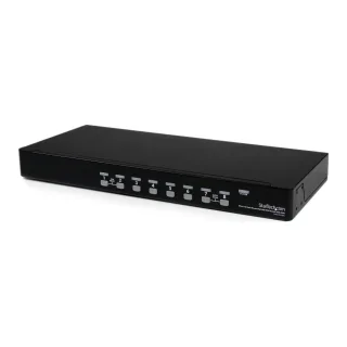 Startech 8 Port 1U RackMount USB PS/2 KVM Switch with OSD - KVM switch - 8 x KVM port(s) - 1 local user - desktop
