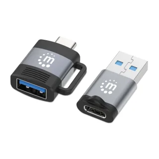 Manhattan 356329 2-PIECE USB-C/USB-A USB-A/USB-C -Set Adapters M/F Conversions