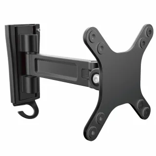 Startech Monitor Wall Mount - Single Swivel - Supports Monitors 13" to 34" - VESA Monitor Wall Mount Bracket - Black (ARMWALLS) - Adjustable arm (mounting plate) - for monitor / flat panel - aluminium - black - screen size: 13"-34