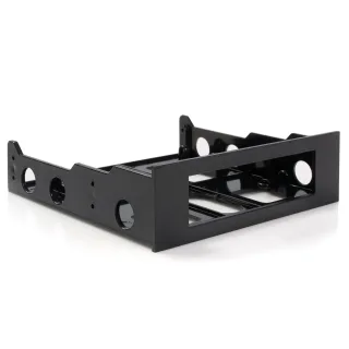 Startech 3.5" to 5.25" Front Bay Adapter - Mount 3.5" HDD in 5.25" Bay - Hard Drive Mounting Bracket w/ Mounting Screws (BRACKETFDBK) - Storage bay adapter - black - for P/N: 25SATSAS35HD, 35FCREADBU3, 35SAT225S3R, HSB225S3R, S251BU31REM, SATBP125VP