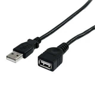 StarTech 3 ft Black USB 2.0 Extension Cable A to A - M/F - 3 ft USB A to A Extension Cable - 3ft USB 2.0 Extension cord (USBEXTAA3BK) - USB extension cable - USB (M) to USB (F) - USB 2.0 - 91 cm - black - for P/N: 35FCREADBK3, ICUSB2321F, ICUSB232V2, LTUB1MBK, MSDREADU2OTG, ST4300USB3EU, UUSBOTG