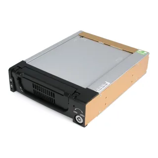 Startech 5.25 in Rugged SATA Hard Drive Mobile Rack Drawer - Aluminum Removable Hard Drive Bay (DRW150SATBK) - Storage mobile rack - 3.5" - black