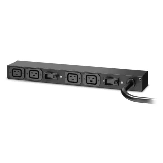 APC Basic Rack PDU AP6032A - Power distribution unit (rack-mountable) - AC 200-240 V - input: IEC 60309 32A - output connectors: 4 (IEC 60320 C19 16A) - 3.65 m cord