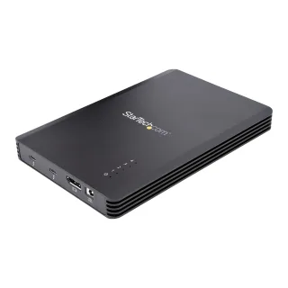 Startech 4 Bay Thunderbolt 3 NVMe Enclosure, For M.2 NVMe Solid State Drives, 1x DisplayPort Video & 2x TB3 Downstream Ports, Up to 40Gbps, 72W Power Supply - 4 Bay M.2 SSD External Hard Drive Enclosure (M2E4BTB3)
