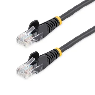 Startech 1m Black Cat5e / Cat 5 Snagless Patch Cable - Patch cable - RJ-45 (M) to RJ-45 (M) - 1 m - UTP - CAT 5e - snagless - black