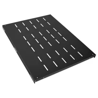 Intellinet 712583 19" Fixed Shelf 1U 800MM Black -Heavy Duty Metal