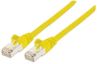 Intellinet 350464 Network Cable CAT6A Coppr 0.5M- Yellow S/Ftp Snagless/Booted