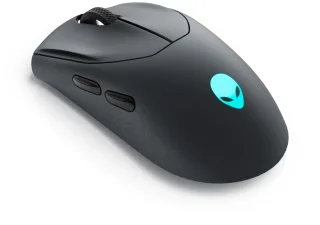 Alienware Tri-Mode Gaming Mouse AW720M - Mouse - optical - 8 buttons - wired, wireless - USB, 2.4 GHz, Bluetooth 5.1 - Dark Side of the Moon - retail - box