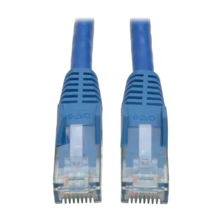 Eaton Tripp Lite Series Cat6 Gigabit Snagless Molded (UTP) Ethernet Cable (RJ45 M/M), PoE, Blue, 10 ft. (3.05 m) - Patch cable - RJ-45 (M) to RJ-45 (M) - 3 m - UTP - CAT 6 - molded, snagless, stranded - blue