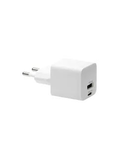dbramante1928 re-charge - Power adapter - 30 watt - PD - 2 output connectors (USB, USB-C) - white - Europe