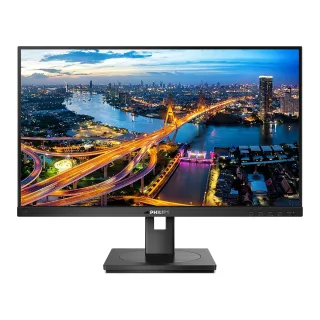 Philips 243B1 - LED monitor - 24" (23.8" viewable) - 1920 x 1080 Full HD (1080p) @ 75 Hz - IPS - 250 cd/m² - 1000:1 - 4 ms - HDMI, DisplayPort, USB-C - speakers - black texture