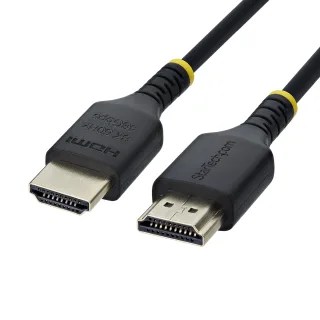 Startech - Ultra High Speed - HDMI cable - HDMI male to HDMI male - 50 cm - shielded - black - slim, 4K120Hz support, 8K60Hz support, eARC, flexible, HDR10 support, up to 48 Gbps data transfer rate, passive