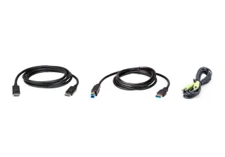 ATEN 2L-7D02UDPX3 - Keyboard / video / mouse (KVM) cable kit - 2 m - for ATEN CS19208, CS19216
