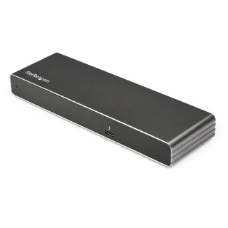 Startech Thunderbolt 3 Dock, Dual 4K 60Hz Monitor TB3 Docking Station with DisplayPort, HDMI & 1080p VGA, 85W Power Delivery & Charging, Gigabit Ethernet, Universal Thunderbolt 3 Dock - TB3 Dock w/ 85W PD (TB3DK2DHVUE) - Docking station - Thunderbolt 3 - VGA, HDMI, 2 x DP - 1GbE - United Kingdom, Europe