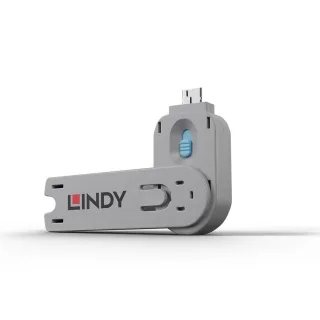 Lindy 40622 USB Type a Port Blocker Key Blue