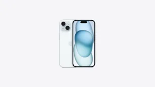 Apple iPhone 15 - 5G smartphone - dual-SIM / Internal Memory 256 GB - OLED display - 6.1" - 2556 x 1179 pixels - 2x rear cameras 48 MP, 12 MP - front camera 12 MP - blue