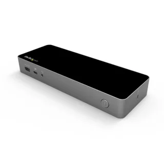 Startech USB-C & USB-A Dock, Hybrid Universal Laptop Docking Station with Dual Monitor Display 4K 60Hz HDMI & DisplayPort, 60W Power Delivery, Gigabit Ethernet, Windows, Mac Chrome - 4K USB Type-C Dock (DK30C2DPPDUE) - Docking station - USB-C - 2 x HDMI, 2 x DP - 1GbE - United Kingdom, Europe