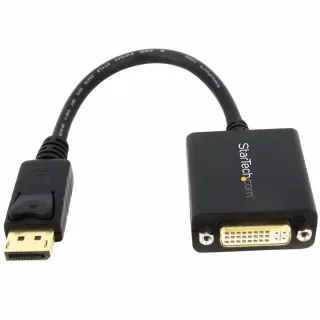 StarTech DisplayPort to DVI-D Adapter - 1920x1200 - Passive DVI Video Converter with Latching DP Connector (DP2DVI2)
