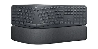 Logitech ERGO K860 - Keyboard - wireless - 2.4 GHz, Bluetooth 5.0 - QWERTY - UK - graphite